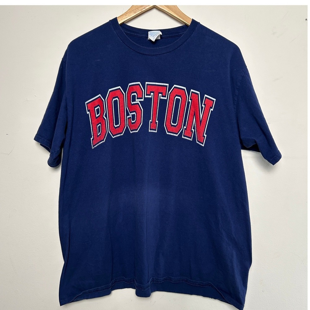 Classic Boston Tee Port & Company Navy Blue XL Patina